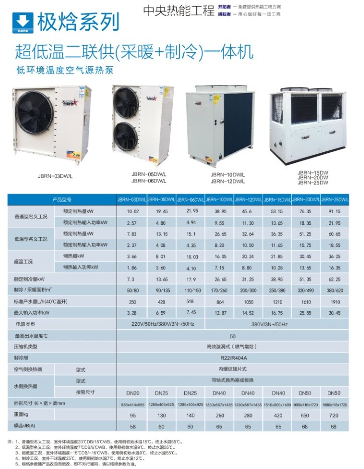 炬邦超低温空气能热泵